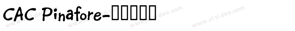 CAC Pinafore字体转换